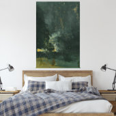 James McNeill Whistler - Nocturne in zwart goud Canvas Afdruk (Insitu (Slaapkamer))