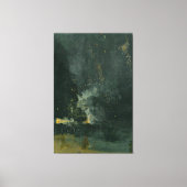 James McNeill Whistler - Nocturne in zwart goud Canvas Afdruk (Voorkant)