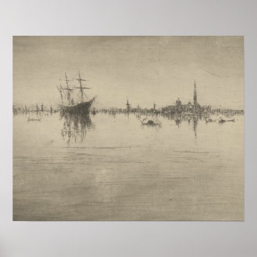 James McNeill Whistler - Nocturne Poster (Voorkant)
