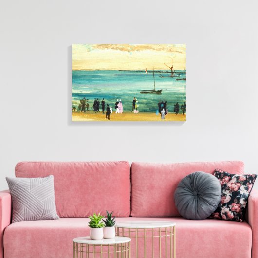 James McNeill Whistler Southend Pier Canvas Afdruk (Insitu (Woonkamer))