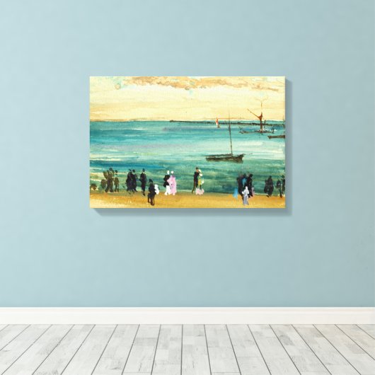 James McNeill Whistler Southend Pier Canvas Afdruk (Insitu (Houten vloer))