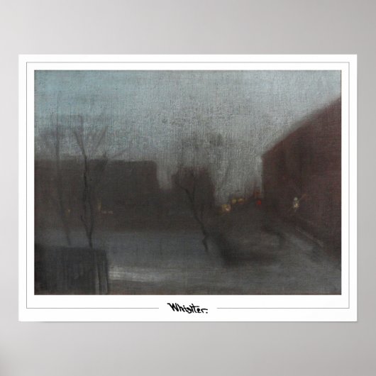 James McNeill Whistler Zedign Art Poster #200-2 (Voorkant)
