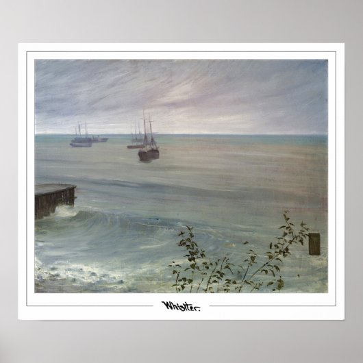 James McNeill Whistler Zedign Art Poster #299-2 (Voorkant)