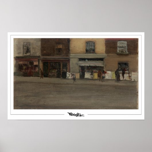 James McNeill Whistler Zedign Art Poster #440-2 (Voorkant)