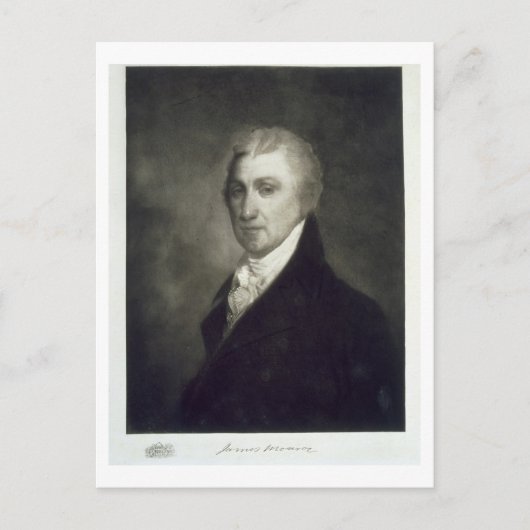 James Monroe, 5e President van de Verenigde Staten Briefkaart (Voorkant)