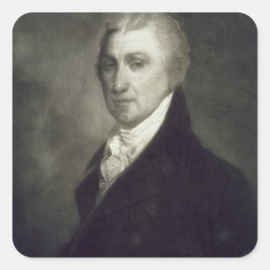 James Monroe, 5e President van de Verenigde Staten Vierkante Sticker