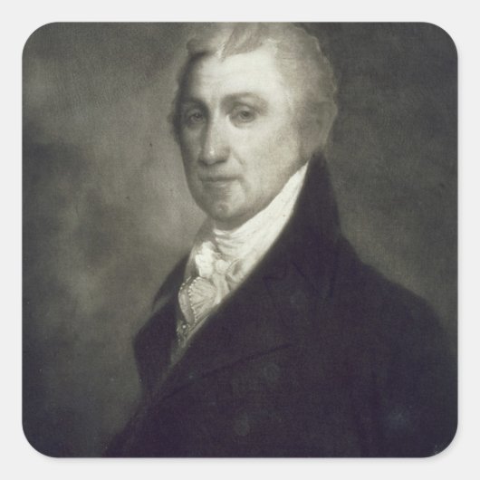 James Monroe, 5e President van de Verenigde Staten Vierkante Sticker (Voorkant)