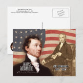 James Monroe - 5e President van de VS Briefkaart (Voorkant / Achterkant)