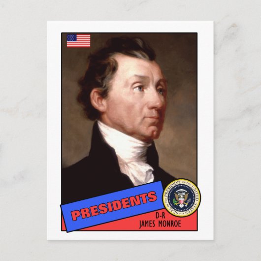 James Monroe Baseball Card Briefkaart (Voorkant)