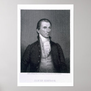James Monroe, gegraveerd door Asher Brown Durand ( Poster