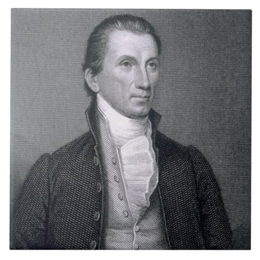 James Monroe, gegraveerd door Asher Brown Durand ( Tegeltje (Voorkant)