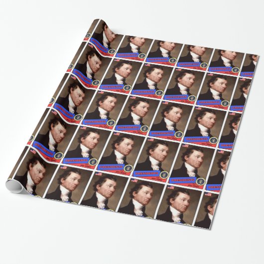 James Monroe-honkbalkaart Cadeaupapier (Uitgerold)