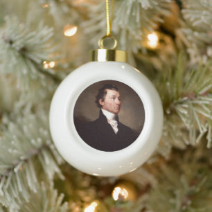 James Monroe Portrait, vroeg Amerikaans President Keramische Bal Ornament