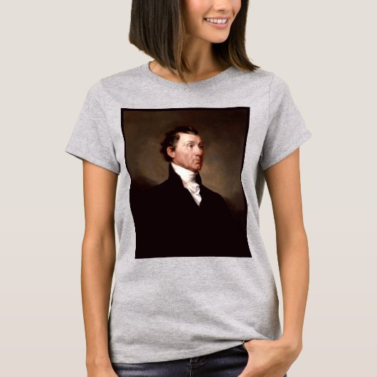 James Monroe Portrait, vroeg Amerikaans President T-shirt (Voorkant)