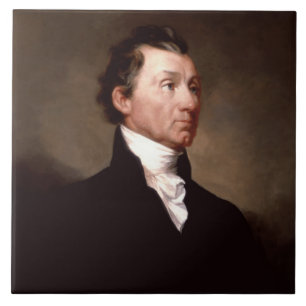 James Monroe Portrait, vroeg Amerikaans President Tegeltje