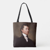 James Monroe Portrait, vroeg Amerikaans President Tote Bag (Achterkant)