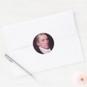 James Monroe Ronde Sticker (Envelop)