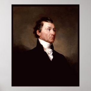 James Monroe Witte Huis US President Portret Poster