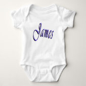 James, Naam, Logo, Baby's Cotton Bodysuit (Voorkant)