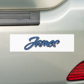 James Name blue Aufkleber Sticker Autoaufkleber (Op auto)
