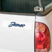 James Name blue Aufkleber Sticker Autoaufkleber (Op Truck)