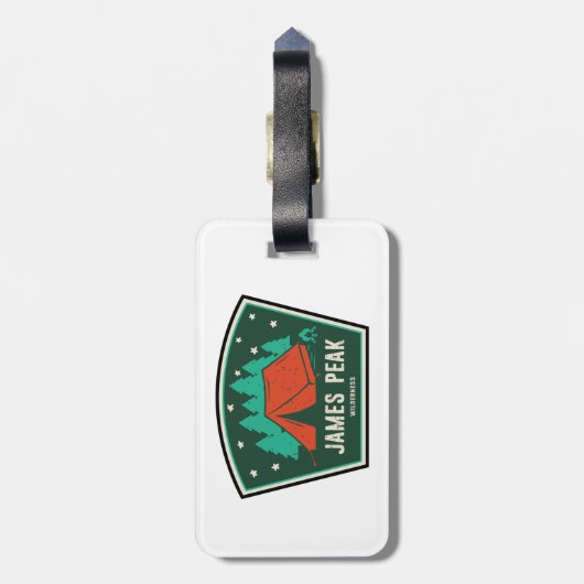 James Peak Wilderness Colorado Camping Bagagelabel (Achterkant verticaal)