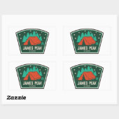 James Peak Wilderness Colorado Camping Rechthoekige Sticker (Vel)