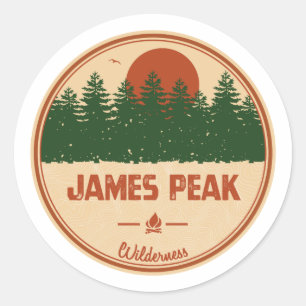 James Peak Wilderness Colorado Ronde Sticker