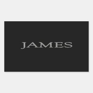 James Personalized Name Rechthoekige Sticker
