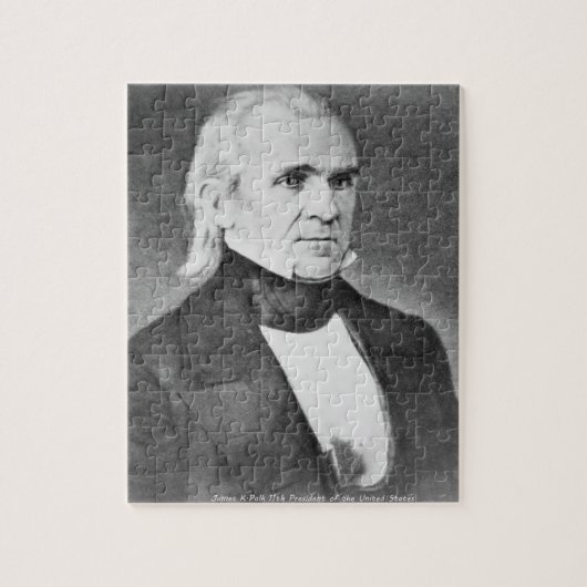 James Polck 11de President van Amerika. Legpuzzel (Verticaal)