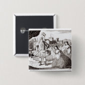 James Quin als Coriolanus Vierkante Button 5,1 Cm (Voorkant /achterkant)