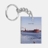 James R. Barker acrylsleutelketen Sleutelhanger (Voorkant Links)