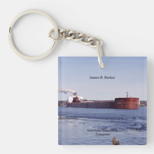 James R. Barker acrylsleutelketen Sleutelhanger (Voorkant)