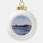 James R. Barker ball of snowflake ornament (Voorkant)