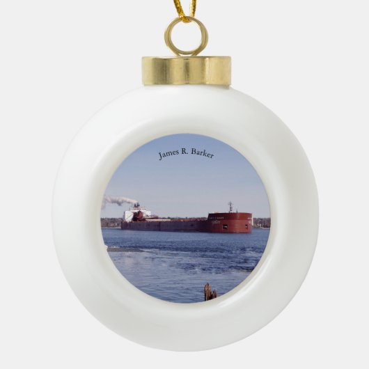 James R. Barker ball of snowflake ornament (Voorkant)