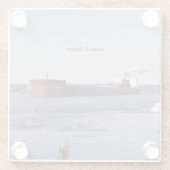 James R. Barker glass onderzetter (Achterkant)