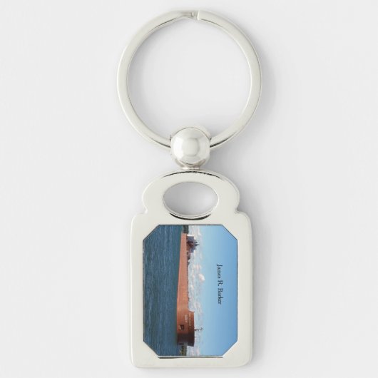 James R. Barker metaalsleutelketen Sleutelhanger (Voorkant)