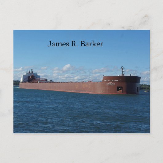 James R. Barker-postkaart Briefkaart (Voorkant)