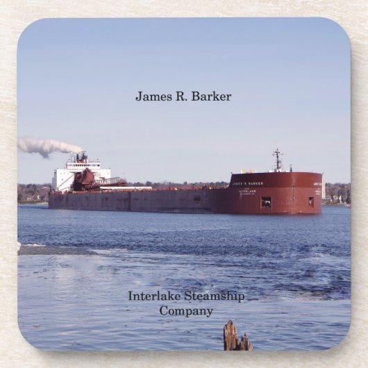 James R. Barker set van 6 harde plastic onderzette Bier Onderzetter (Voorkant)