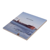 James R. Barker tegels Tegeltje (Zijkant)