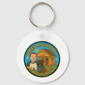 James R. Sullivan Art Studio Logo Sleutelhanger (Achterkant)
