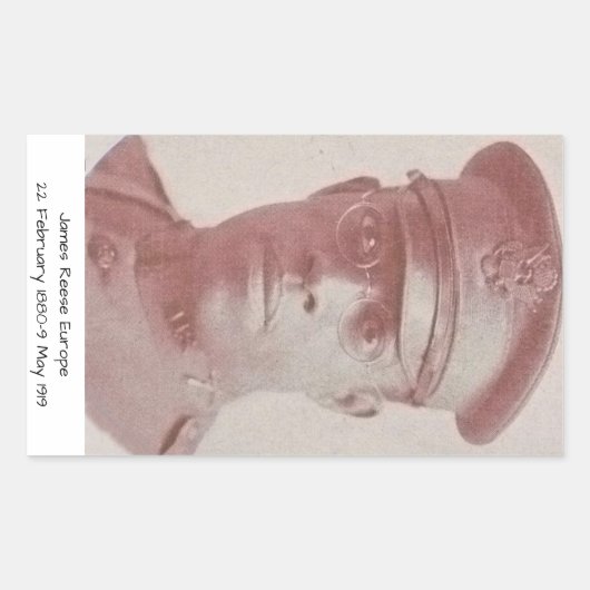 James Reese Europe Rechthoekige Sticker (Voorkant)