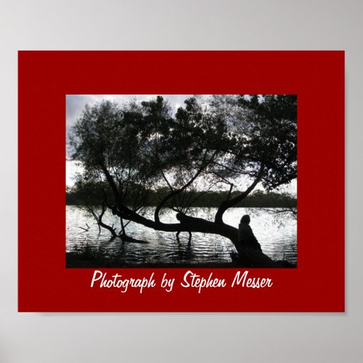 James River in Silhouette Poster (Voorkant)