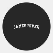 James River Ronde Sticker (Voorkant)