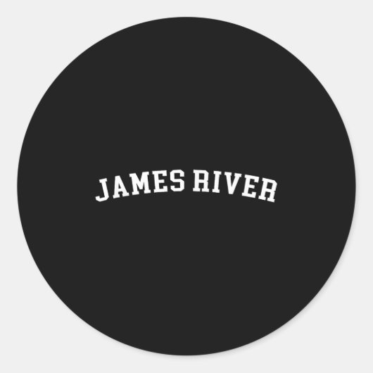 James River Ronde Sticker (Voorkant)