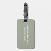 James River Schilderachtig Natuur geïnspireerd Bagagelabel (Achterkant verticaal)