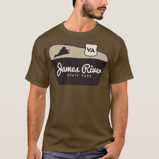 James River State Park Virginia Welkomstbord T-shirt