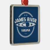 James River Virginia Kayaking Metalen Ornament (Rechts)