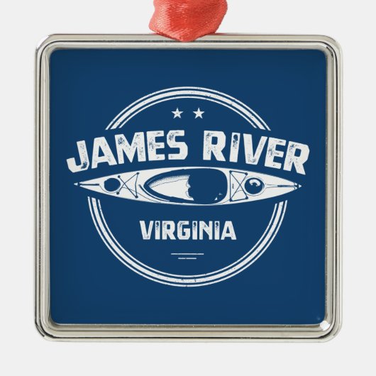 James River Virginia Kayaking Metalen Ornament (Voorkant)