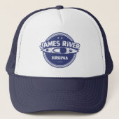 James River Virginia Kayaking Trucker Pet (Voorkant)
